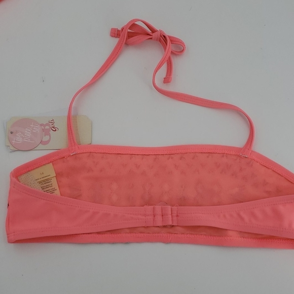 🆕️  Gianni Bini Girls Embroidered Bandeau Bikini - Picture 3 of 8